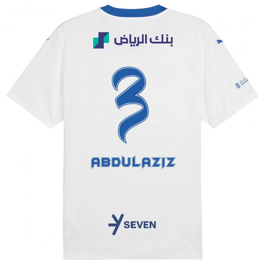 Danxen Kid Al Jawhara Abdulaziz #3 White Blue Away Jersey 2024/25 T-Shirt