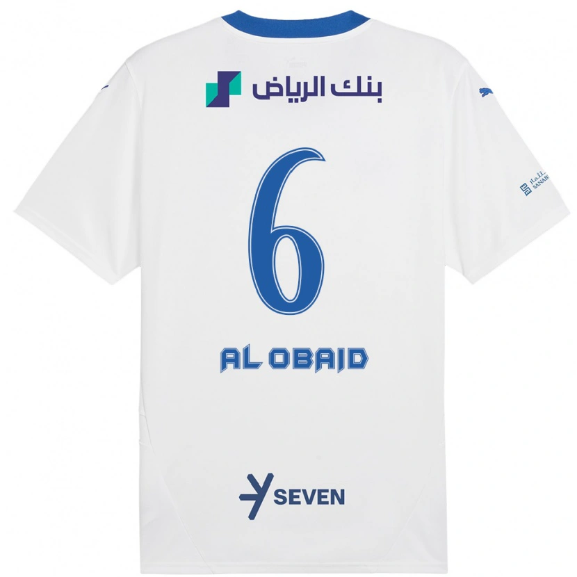 Danxen Kid Lulu Al-Obaid #6 White Blue Away Jersey 2024/25 T-Shirt