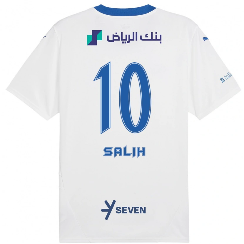 Danxen Kid Zakia Salih #10 White Blue Away Jersey 2024/25 T-Shirt