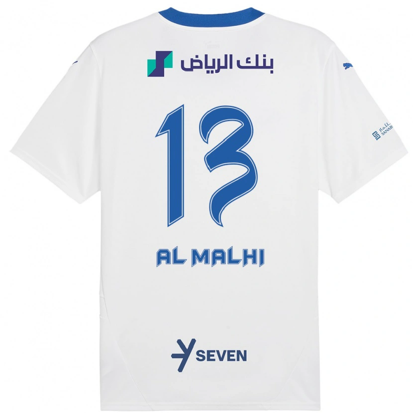 Danxen Kid Al Muhra Al-Malhi #13 White Blue Away Jersey 2024/25 T-Shirt