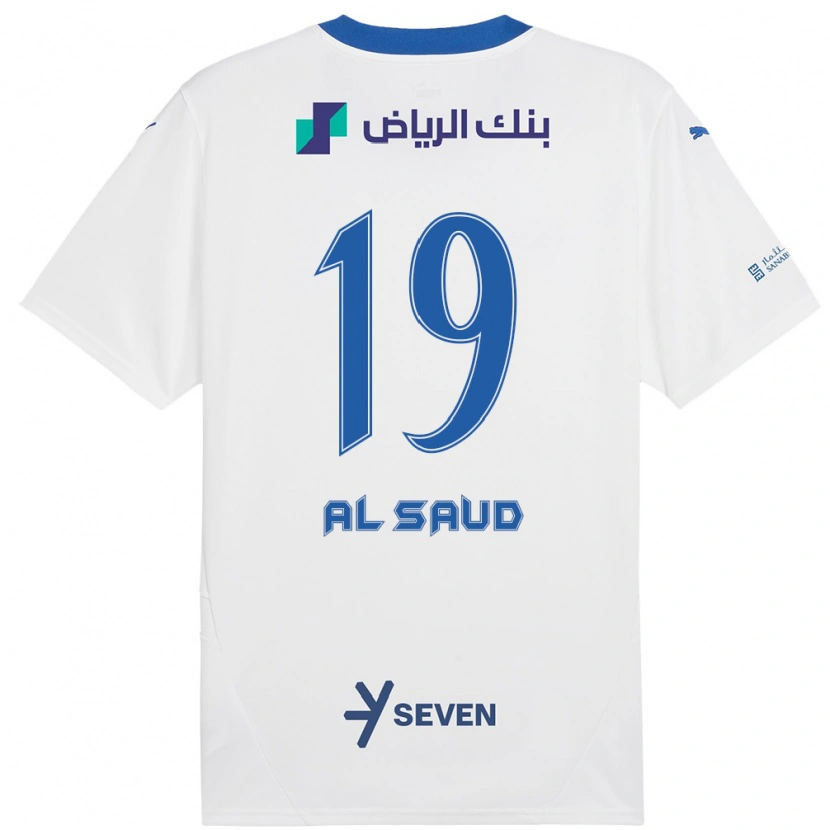 Danxen Kid Manal Al Saud #19 White Blue Away Jersey 2024/25 T-Shirt