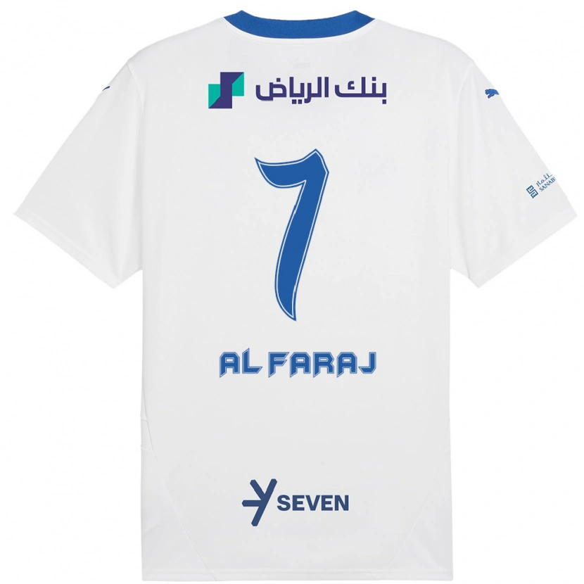 Danxen Kid Salman Al-Faraj #7 White Blue Away Jersey 2024/25 T-Shirt