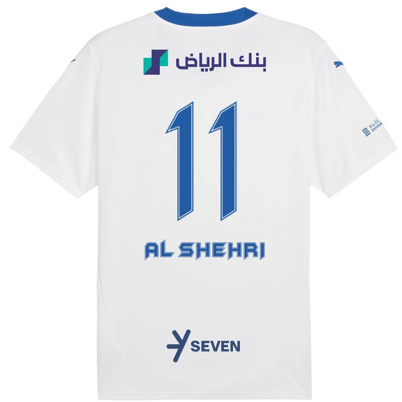 Danxen Kid Saleh Al-Shehri #11 White Blue Away Jersey 2024/25 T-Shirt