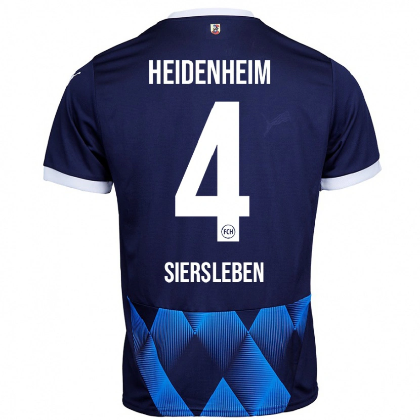 Danxen Kid Tim Siersleben #4 Dark Navy Blue Away Jersey 2024/25 T-Shirt