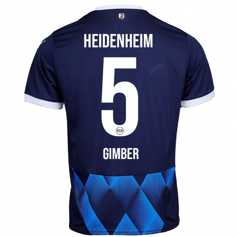 Danxen Kid Benedikt Gimber #5 Dark Navy Blue Away Jersey 2024/25 T-Shirt