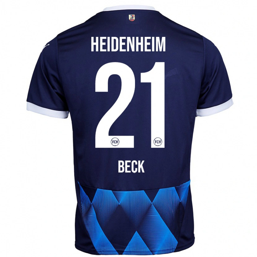 Danxen Kid Adrian Beck #21 Dark Navy Blue Away Jersey 2024/25 T-Shirt