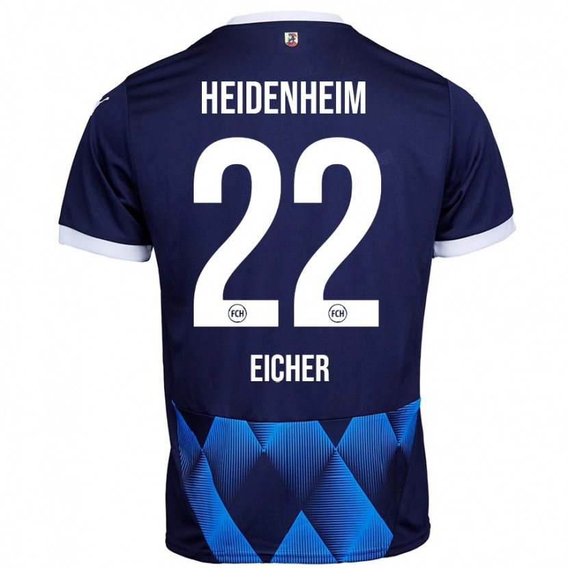 Danxen Kid Vitus Eicher #22 Dark Navy Blue Away Jersey 2024/25 T-Shirt