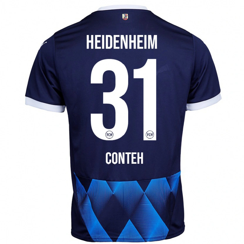 Danxen Kid Sirlord Conteh #31 Dark Navy Blue Away Jersey 2024/25 T-Shirt