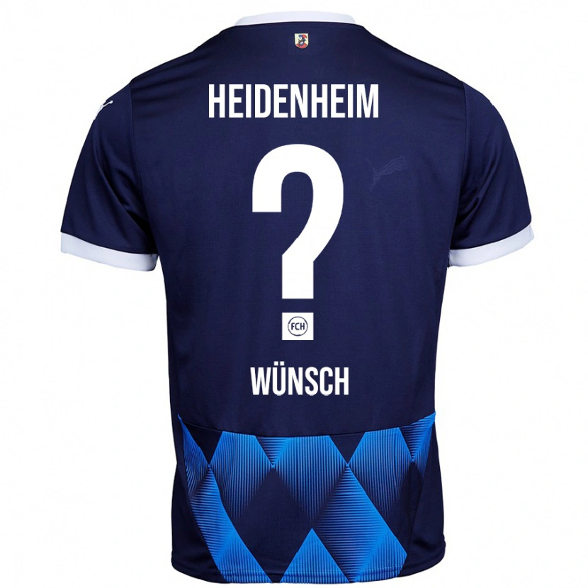 Danxen Kid Luca Wünsch #0 Dark Navy Blue Away Jersey 2024/25 T-Shirt