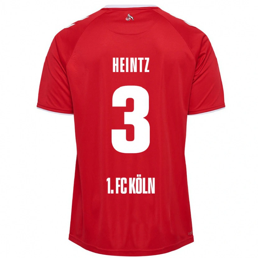 Danxen Kid Dominique Heintz #3 Red White Away Jersey 2024/25 T-Shirt