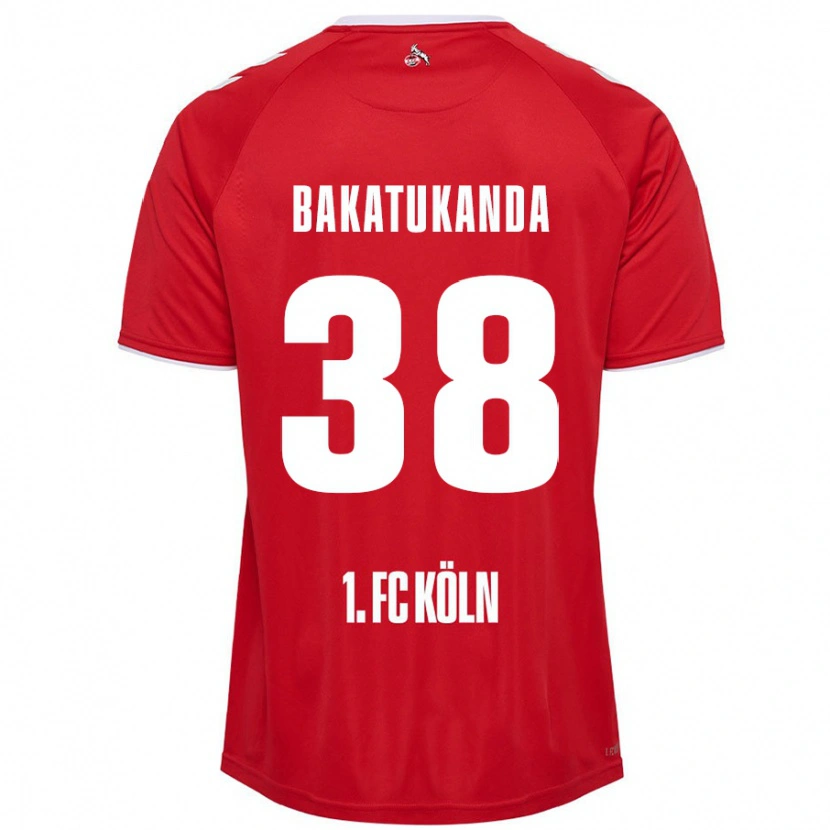 Danxen Kid Elias Bakatukanda #38 Red White Away Jersey 2024/25 T-Shirt