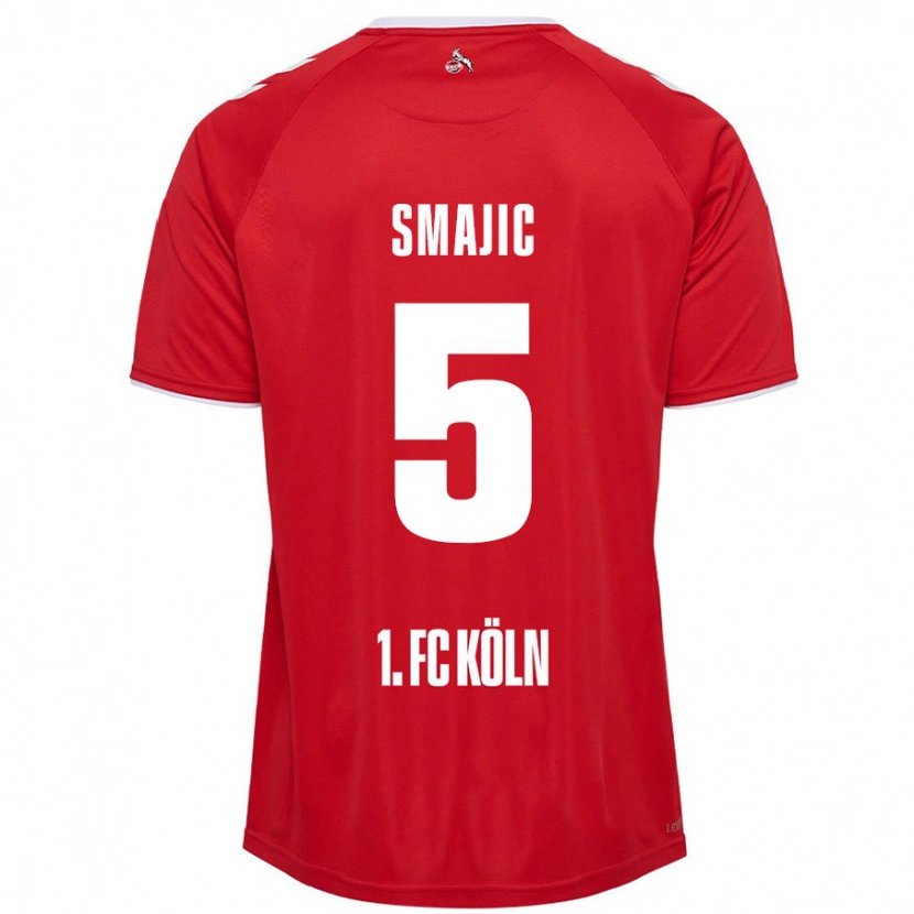 Danxen Kid Rijad Smajic #5 Red White Away Jersey 2024/25 T-Shirt