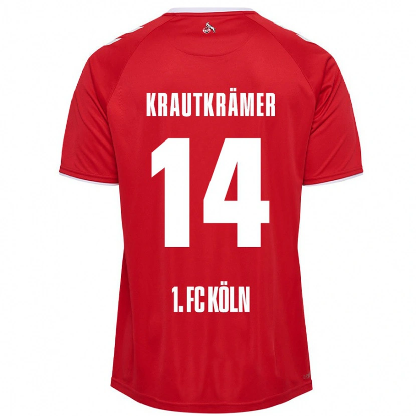 Danxen Kid Jakob Krautkrämer #14 Red White Away Jersey 2024/25 T-Shirt