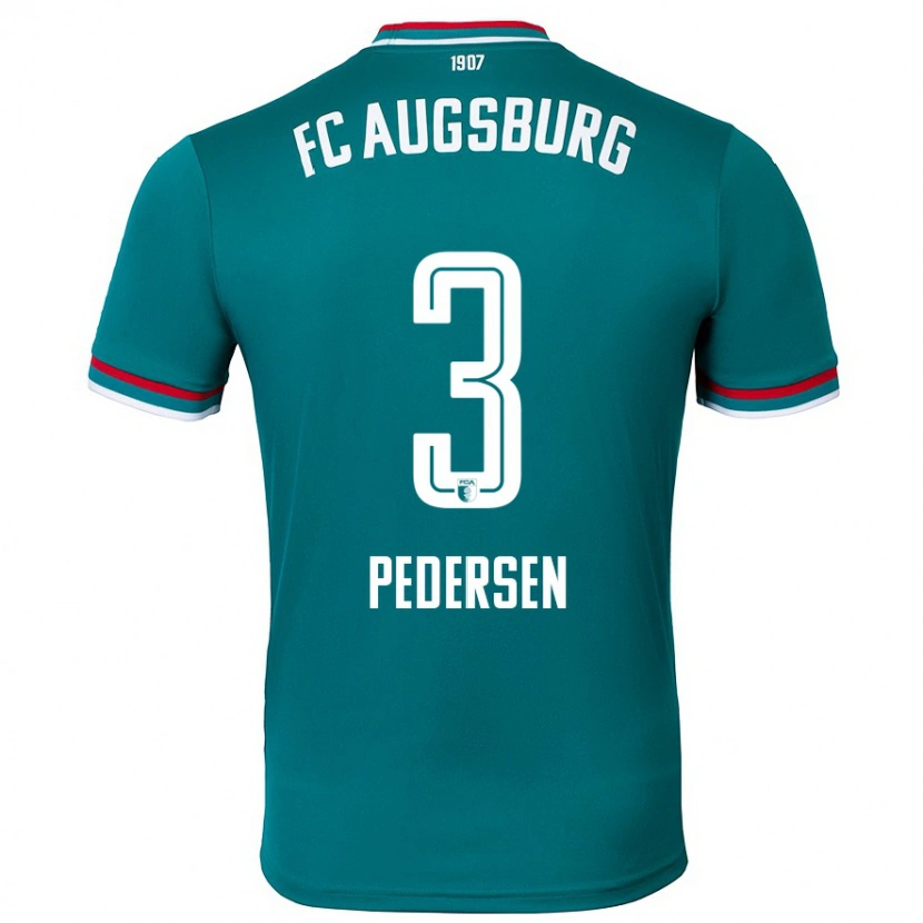 Danxen Kid Mads Pedersen #3 Dark Green Away Jersey 2024/25 T-Shirt