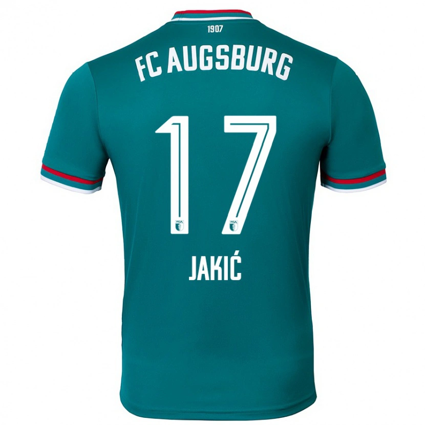 Danxen Kid Kristijan Jakic #17 Dark Green Away Jersey 2024/25 T-Shirt