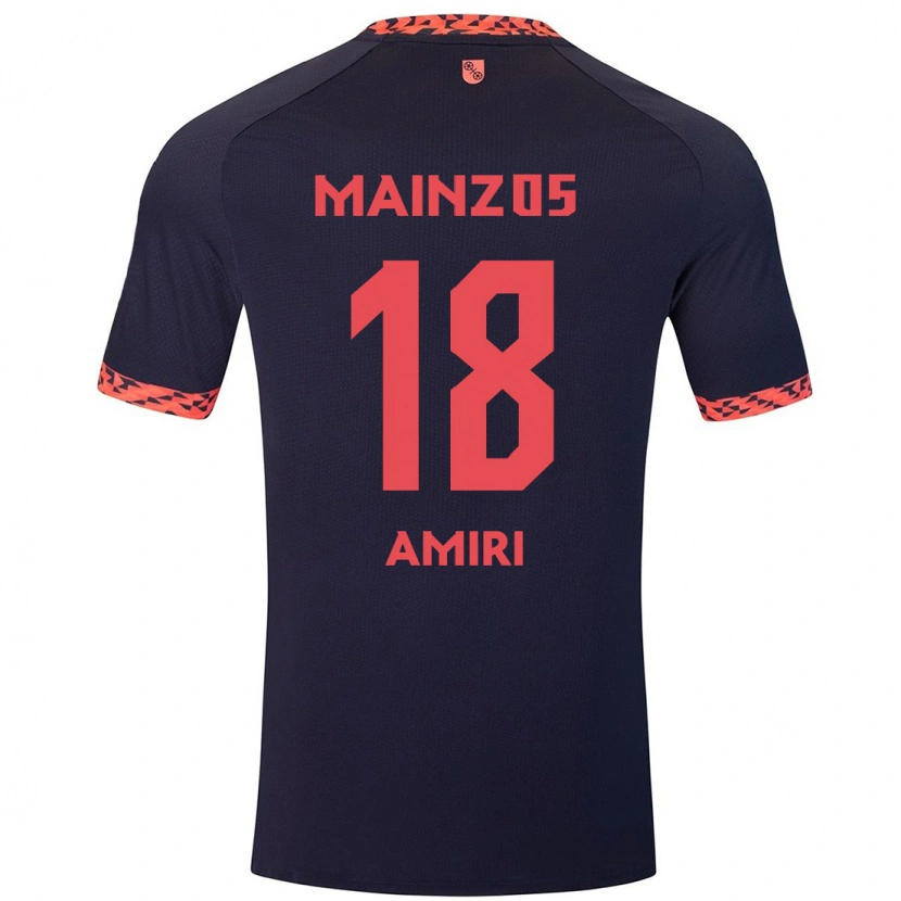 Danxen Kid Nadiem Amiri #18 Blue Coral Red Away Jersey 2024/25 T-Shirt