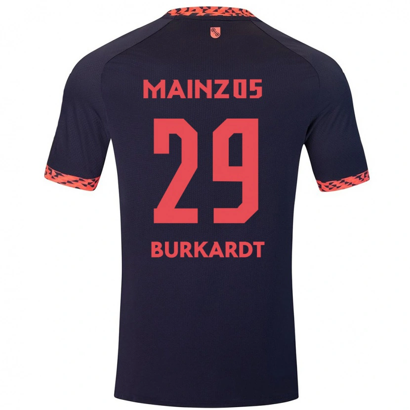 Danxen Kid Jonathan Burkardt #29 Blue Coral Red Away Jersey 2024/25 T-Shirt