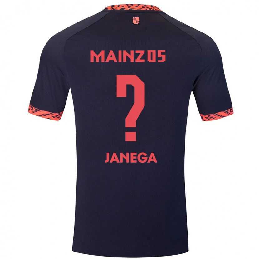 Danxen Kid Jan Janega #0 Blue Coral Red Away Jersey 2024/25 T-Shirt