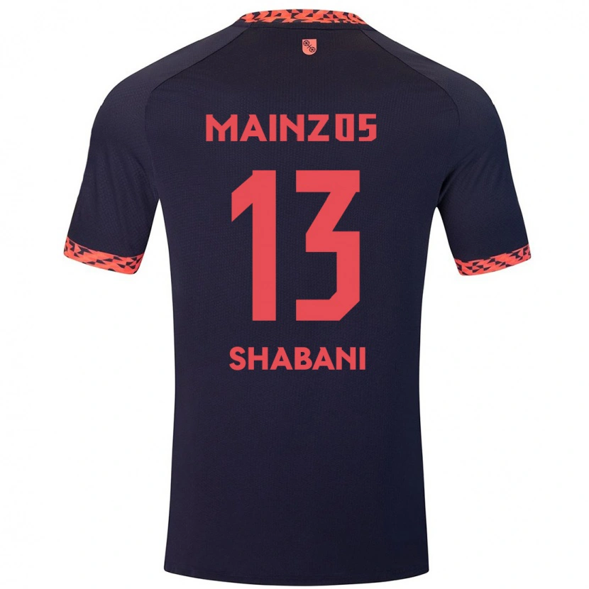 Danxen Kid Eniss Shabani #13 Blue Coral Red Away Jersey 2024/25 T-Shirt