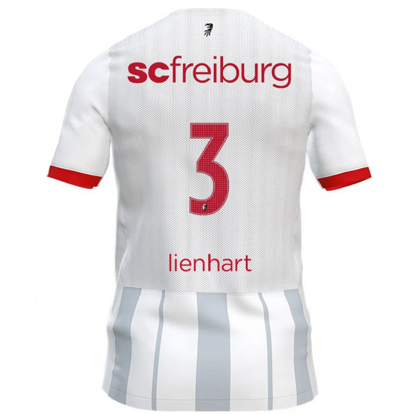 Danxen Kid Philipp Lienhart #3 White Grey Away Jersey 2024/25 T-Shirt