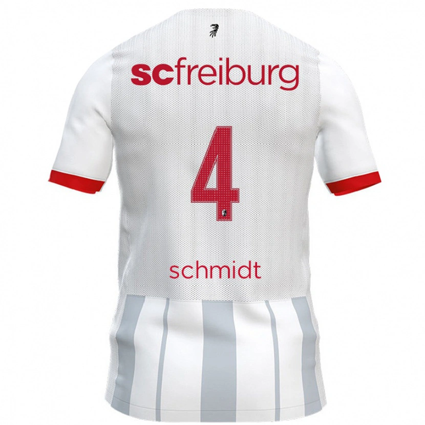 Danxen Kid Kenneth Schmidt #4 White Grey Away Jersey 2024/25 T-Shirt