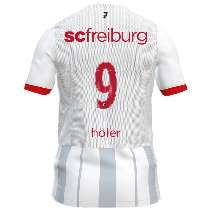 Danxen Kid Lucas Höler #9 White Grey Away Jersey 2024/25 T-Shirt