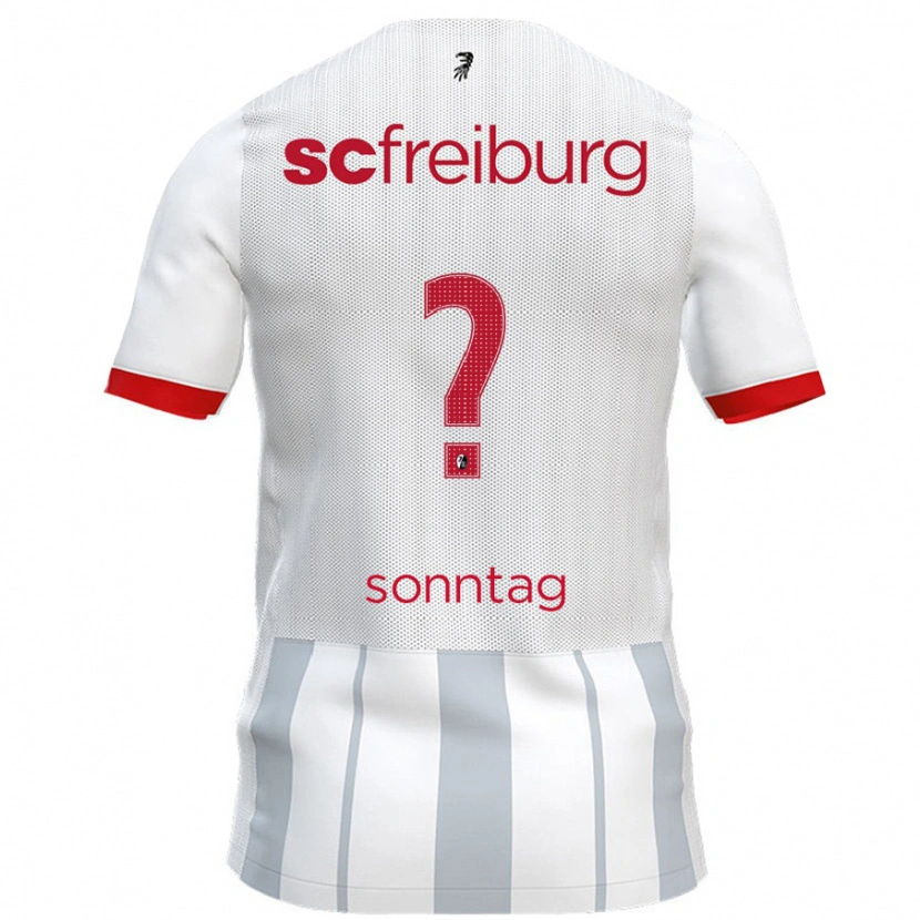 Danxen Kid Noa Sonntag #0 White Grey Away Jersey 2024/25 T-Shirt