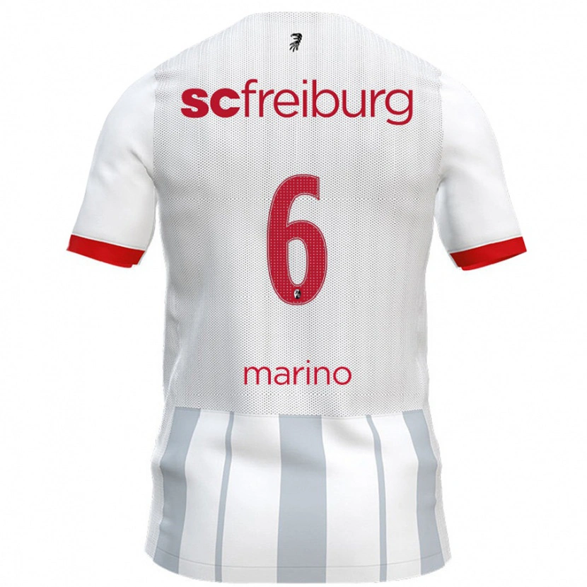 Danxen Kid Luca Marino #6 White Grey Away Jersey 2024/25 T-Shirt