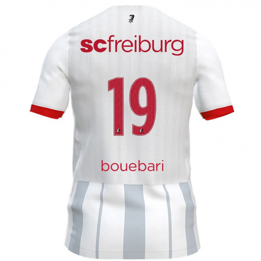 Danxen Kid Franci Bouebari #19 White Grey Away Jersey 2024/25 T-Shirt