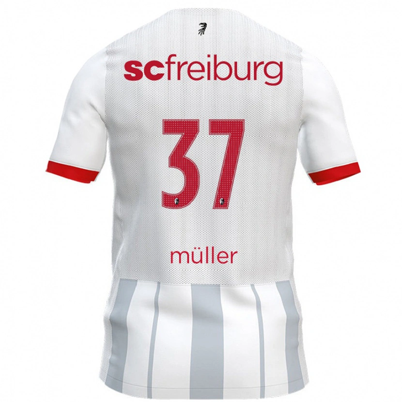 Danxen Kid Ruben Müller #37 White Grey Away Jersey 2024/25 T-Shirt