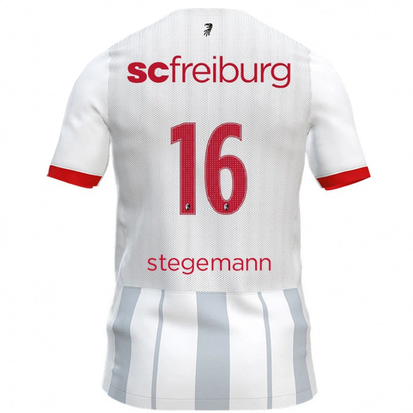 Danxen Kid Greta Stegemann #16 White Grey Away Jersey 2024/25 T-Shirt