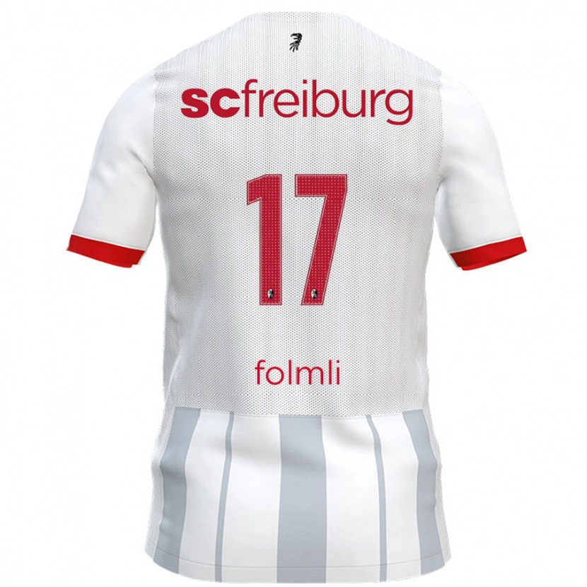 Danxen Kid Svenja Fölmli #17 White Grey Away Jersey 2024/25 T-Shirt