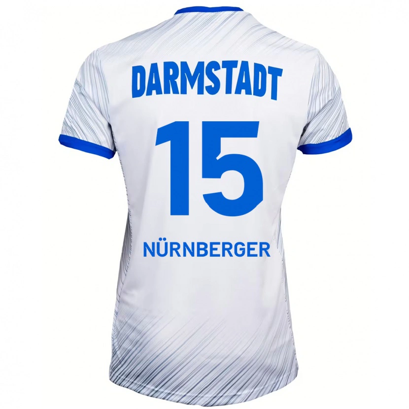 Danxen Kid Fabian Nürnberger #15 White Blue Away Jersey 2024/25 T-Shirt