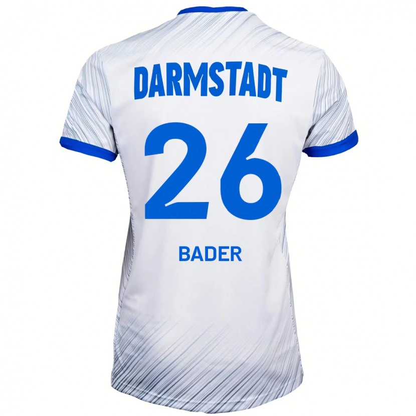 Danxen Kid Matthias Bader #26 White Blue Away Jersey 2024/25 T-Shirt