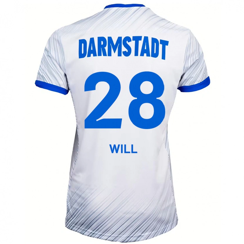 Danxen Kid Paul Will #28 White Blue Away Jersey 2024/25 T-Shirt