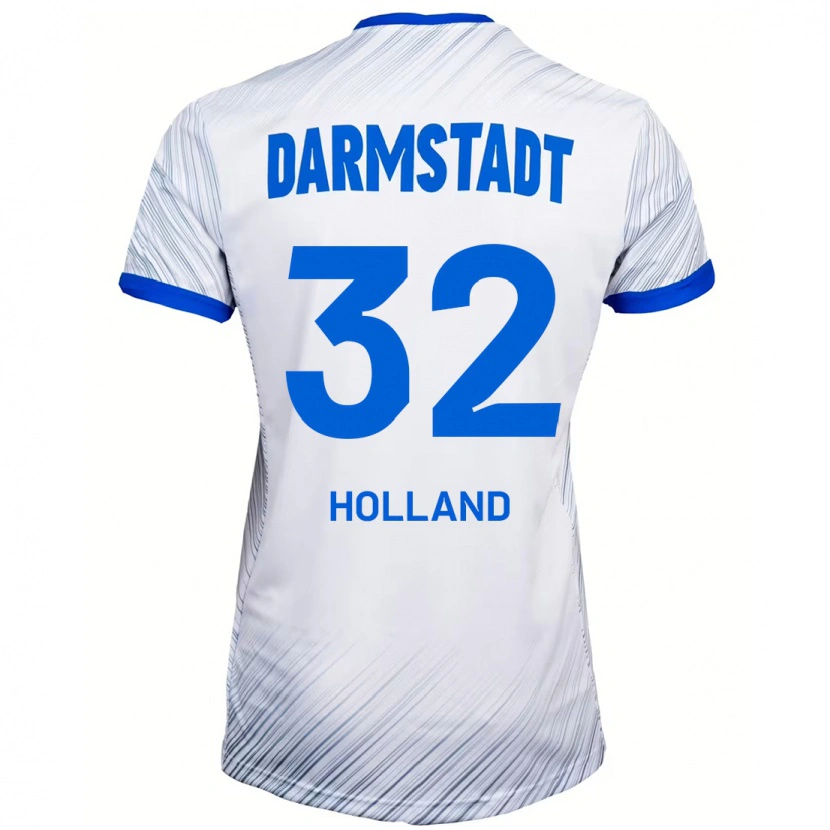 Danxen Kid Fabian Holland #32 White Blue Away Jersey 2024/25 T-Shirt