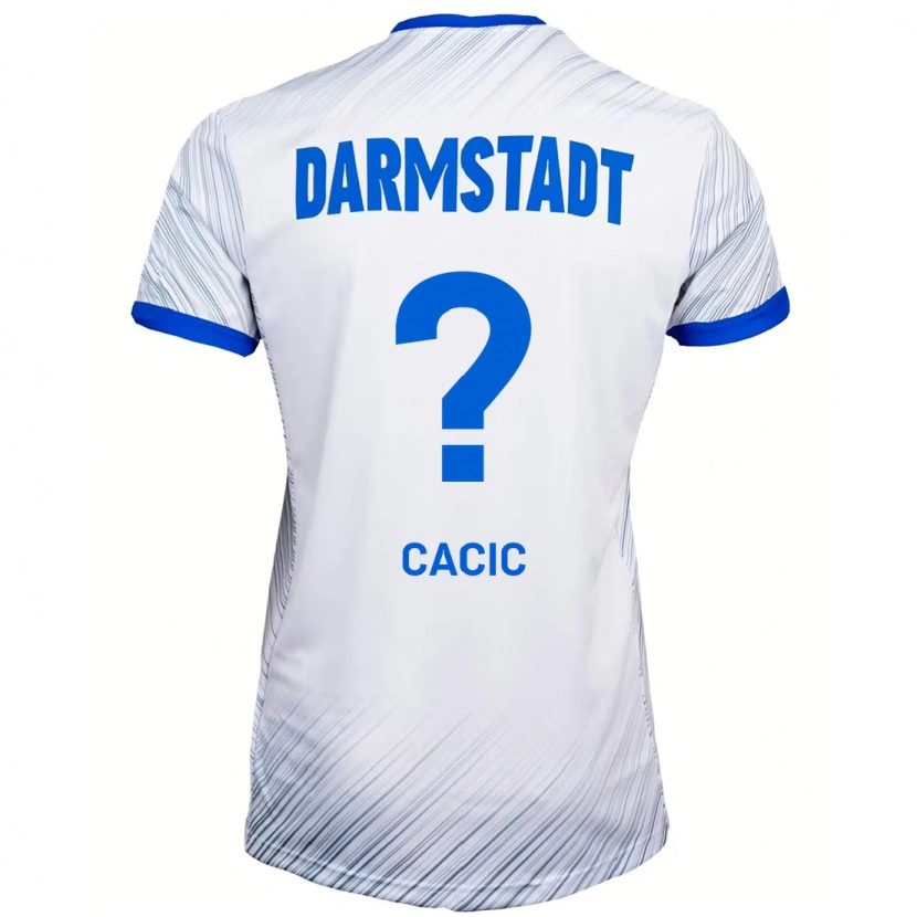 Danxen Kid Antonio Cacic #0 White Blue Away Jersey 2024/25 T-Shirt