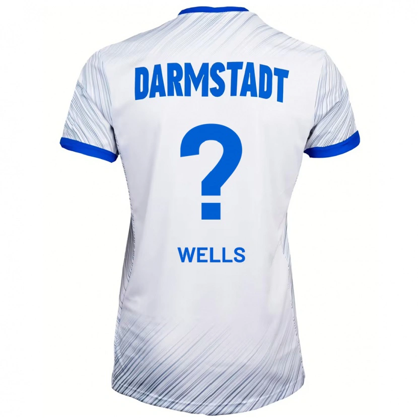 Danxen Kid Finnley Wells #0 White Blue Away Jersey 2024/25 T-Shirt