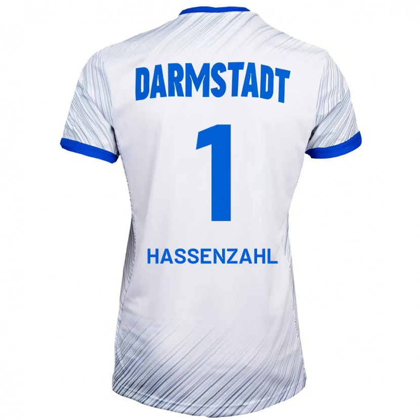 Danxen Kid Leon Hassenzahl #1 White Blue Away Jersey 2024/25 T-Shirt