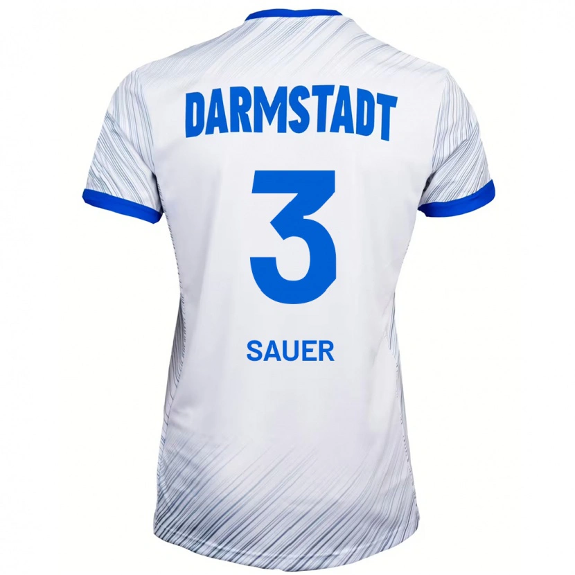 Danxen Kid Nick Sauer #3 White Blue Away Jersey 2024/25 T-Shirt