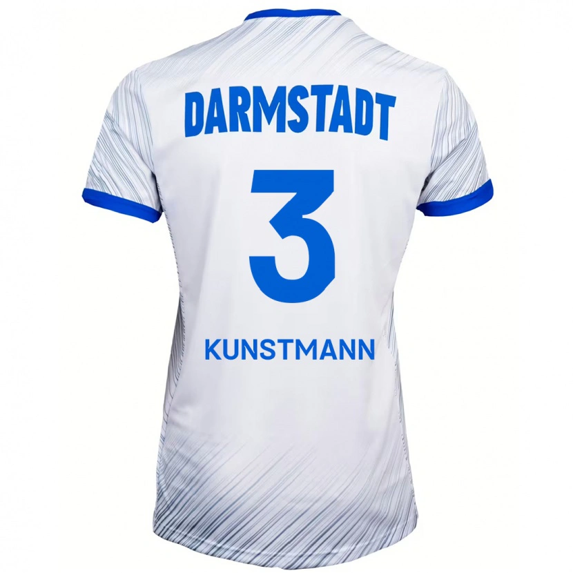 Danxen Kid Kelvin Kunstmann #3 White Blue Away Jersey 2024/25 T-Shirt