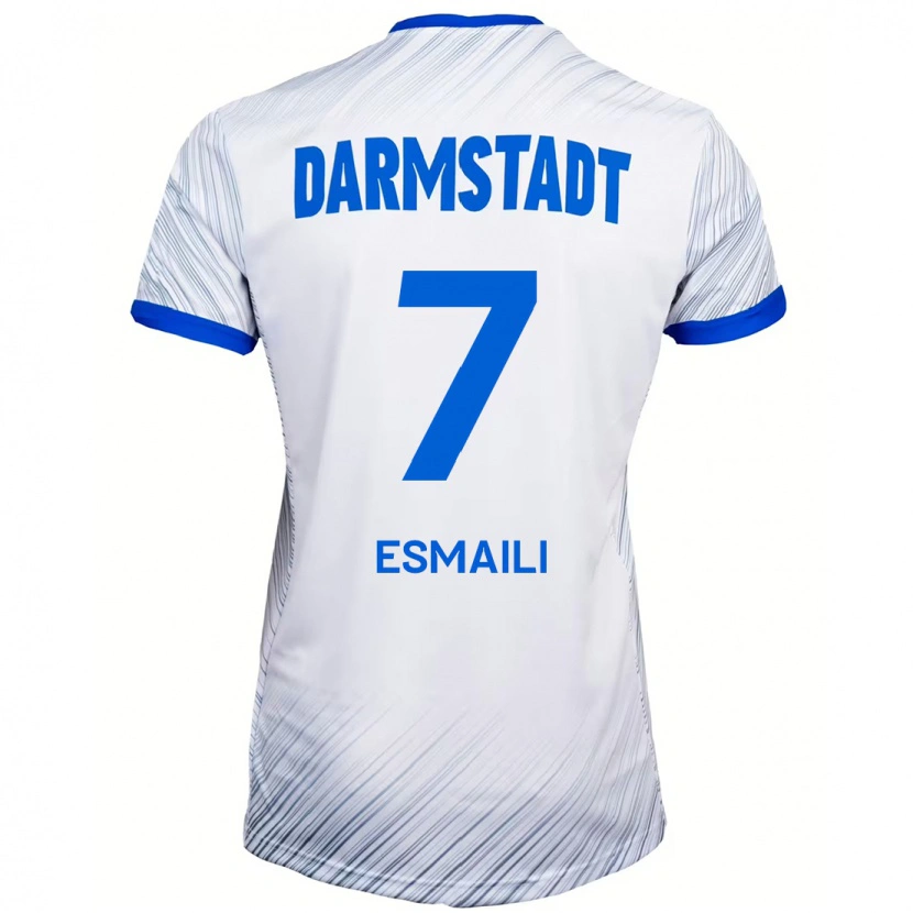 Danxen Kid Ali Esmaili #7 White Blue Away Jersey 2024/25 T-Shirt