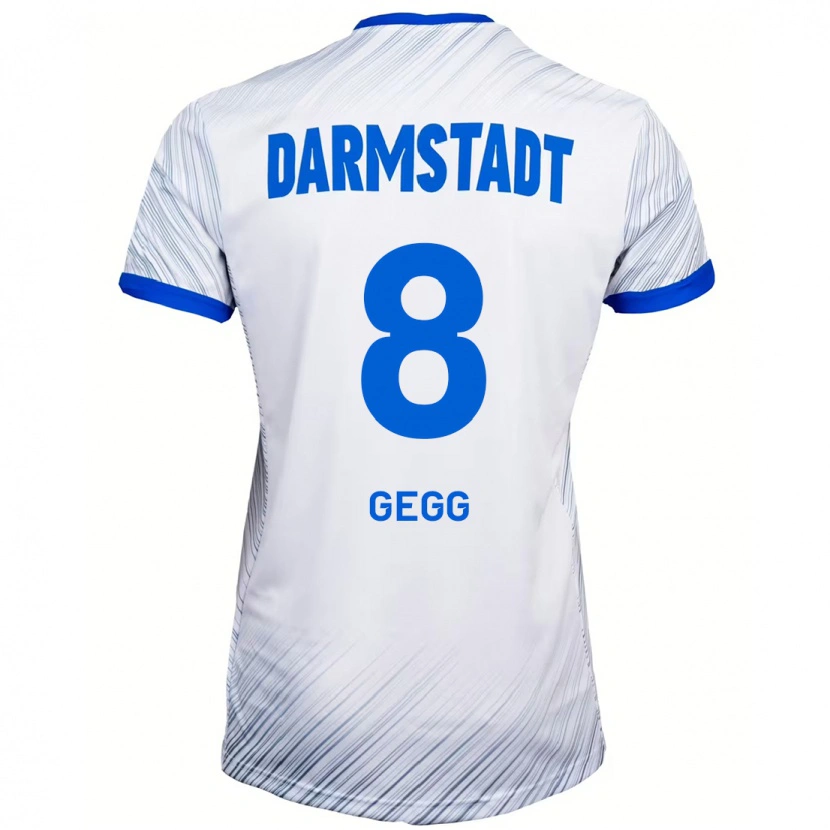 Danxen Kid Samir Gegg #8 White Blue Away Jersey 2024/25 T-Shirt