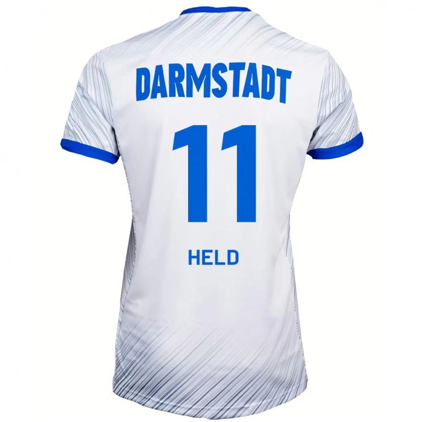 Danxen Kid Henry Held #11 White Blue Away Jersey 2024/25 T-Shirt