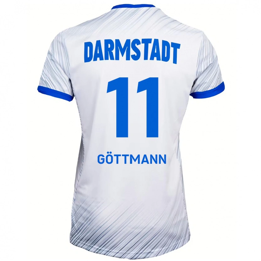 Danxen Kid Levin Göttmann #11 White Blue Away Jersey 2024/25 T-Shirt