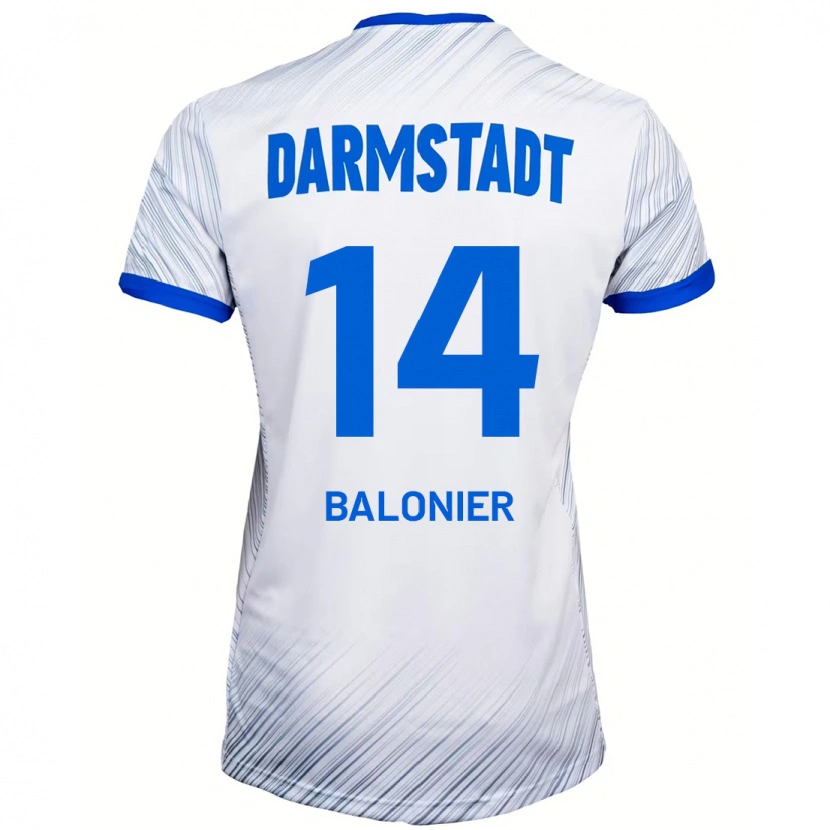 Danxen Kid Mike Balonier #14 White Blue Away Jersey 2024/25 T-Shirt