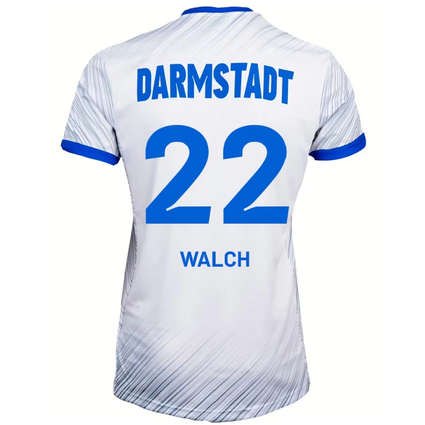 Danxen Kid Leon Walch #22 White Blue Away Jersey 2024/25 T-Shirt