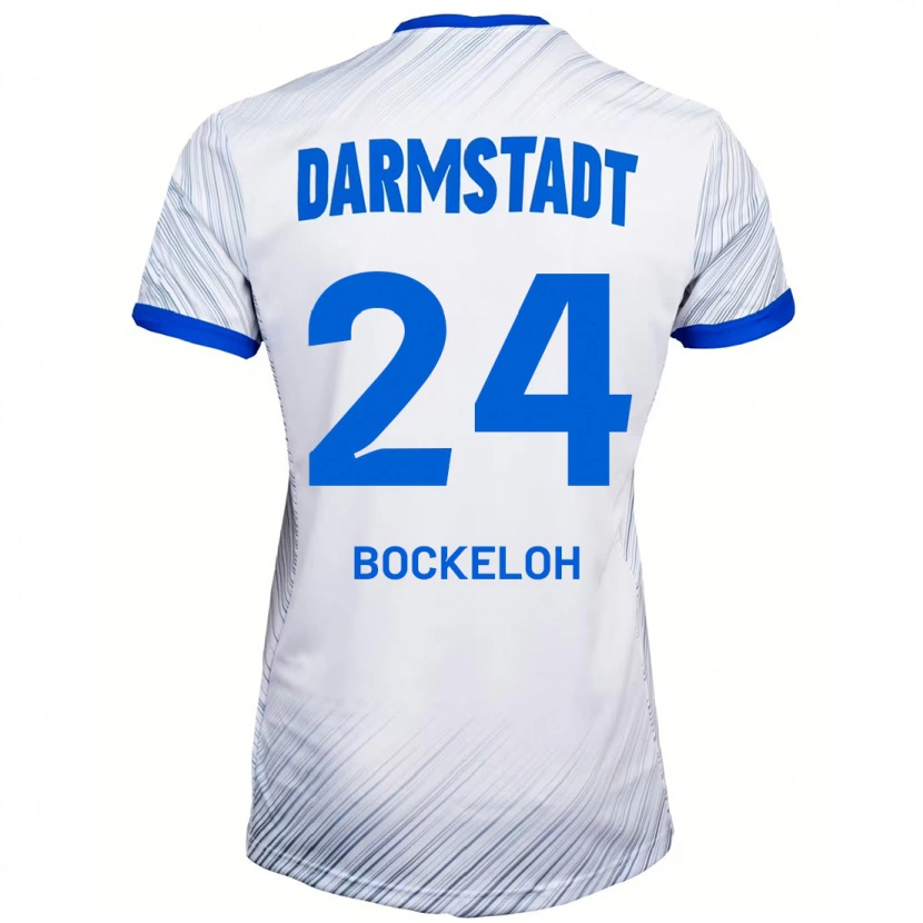 Danxen Kid Leonhard Bockeloh #24 White Blue Away Jersey 2024/25 T-Shirt