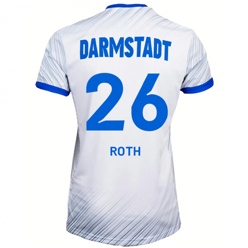 Danxen Kid Maximilian Roth #26 White Blue Away Jersey 2024/25 T-Shirt