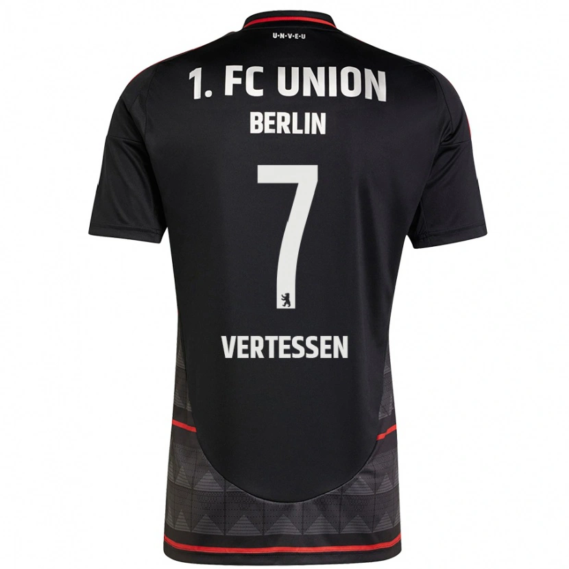 Danxen Kid Yorbe Vertessen #7 Black Away Jersey 2024/25 T-Shirt